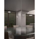 Counterpoint LED 45 inch Bright Satin Aluminum Pendant Ceiling Light